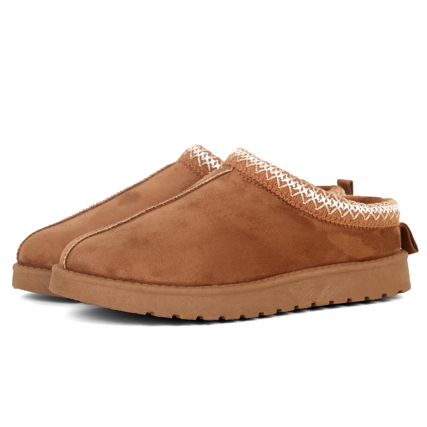 Nexsus Plus Ladies Women Flatform Camel Faux Suede And Fur Lined Flatform Indoor Outdoor Warm And Cosy Comfy Slippers Size UK 3-8