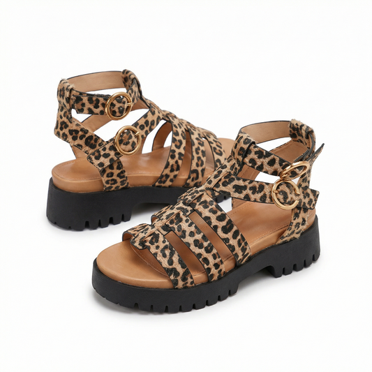 Nexsus Plus Women’s Chunky Slip-On Buckle Sandals (UK 3–8)