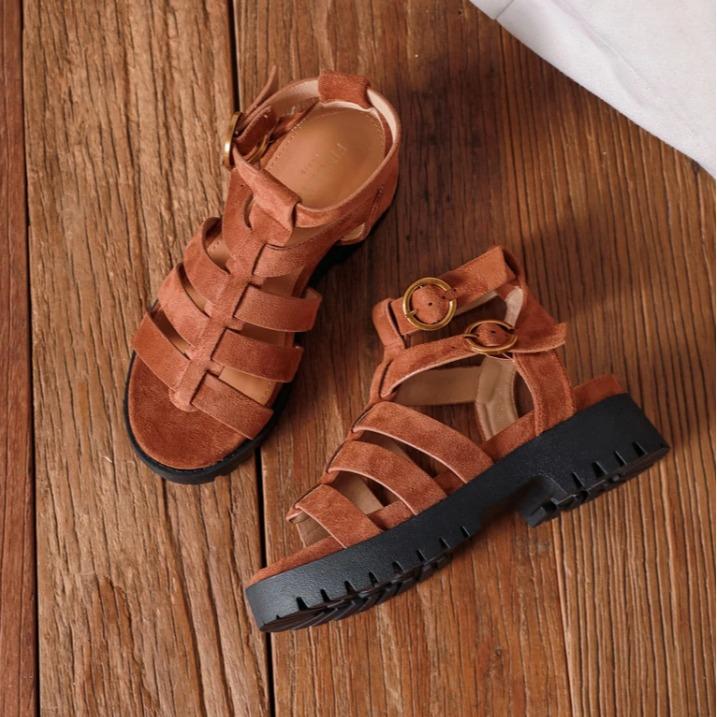 Nexsus Plus Women’s Chunky Slip-On Buckle Sandals (UK 3–8)