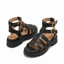 Nexsus Plus Chunky Buckle Gladiator Sandals - UK 3-8