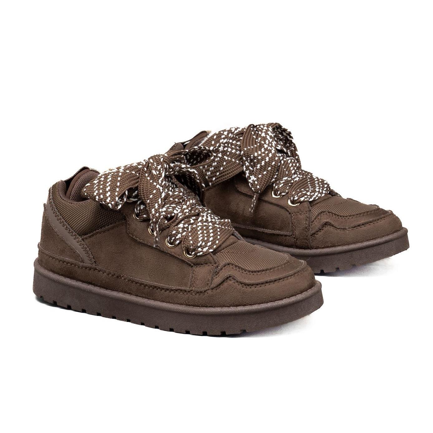 Nexsus Plus Faux Suede Fur-Lined Lace-Up Winter Boots (UK 3–8)