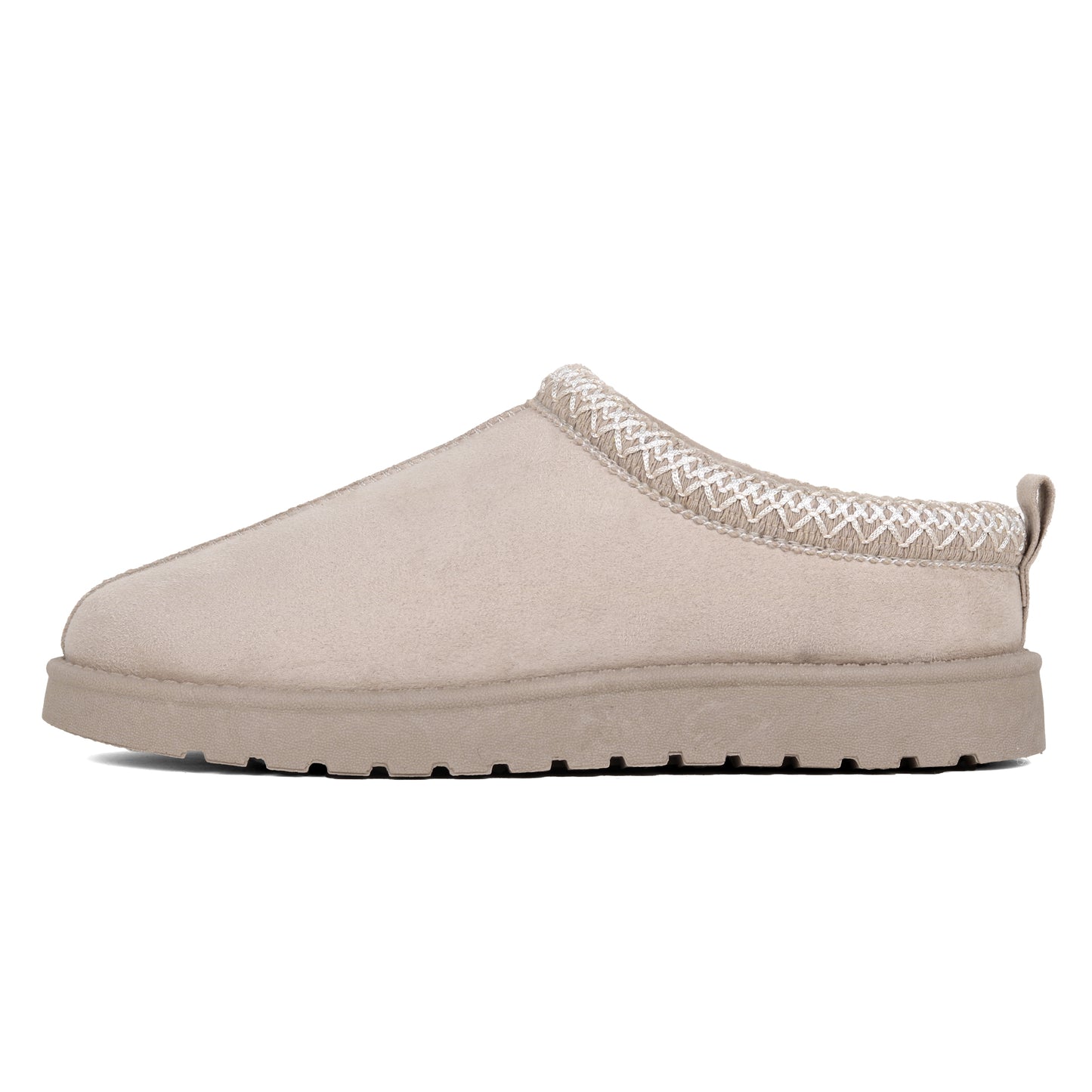 Nexsus Plus Ladies Women Flatform Beige Faux Suede And Fur Lined Flatform Indoor Outdoor Warm And Cosy Comfy Slippers Size UK 3-8