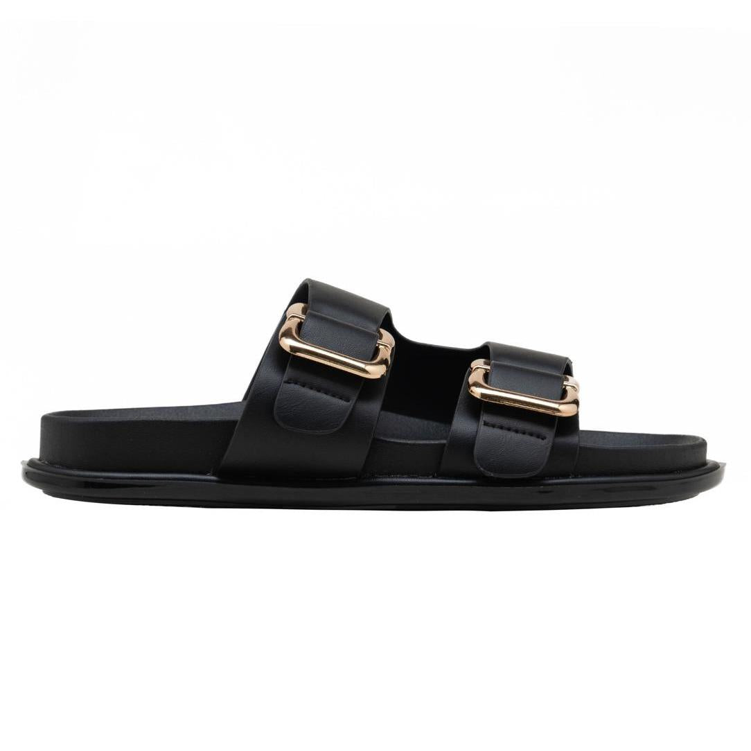 Nexsus Plus Gold Buckle Double-Strap Sandals (UK 3–8)