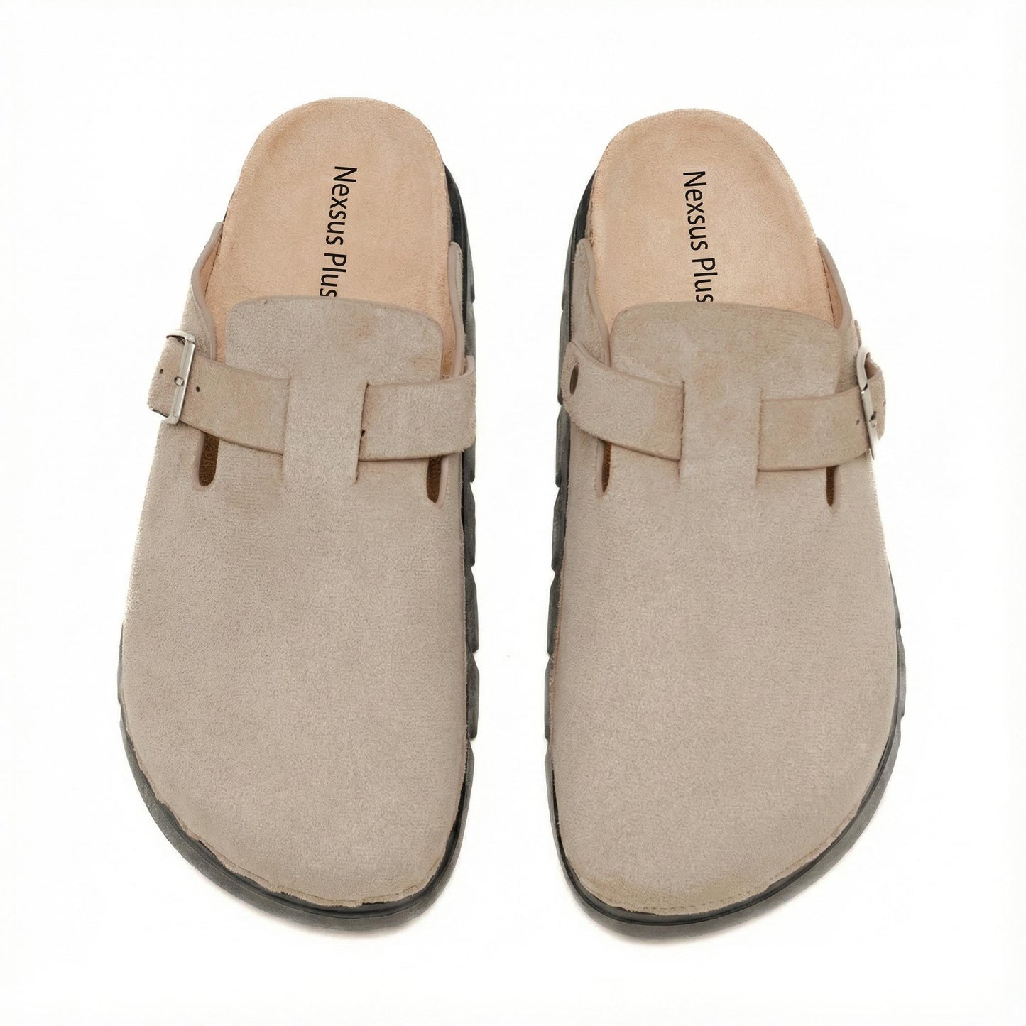 Nexsus Plus Soft Suede Slip-On Clog Slippers (UK 3–8)