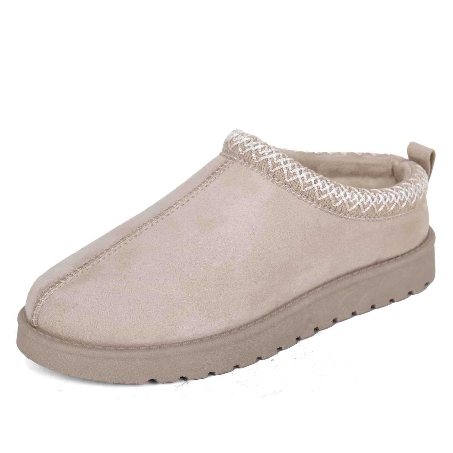 Nexsus Plus Ladies Women Flatform Beige Faux Suede And Fur Lined Flatform Indoor Outdoor Warm And Cosy Comfy Slippers Size UK 3-8