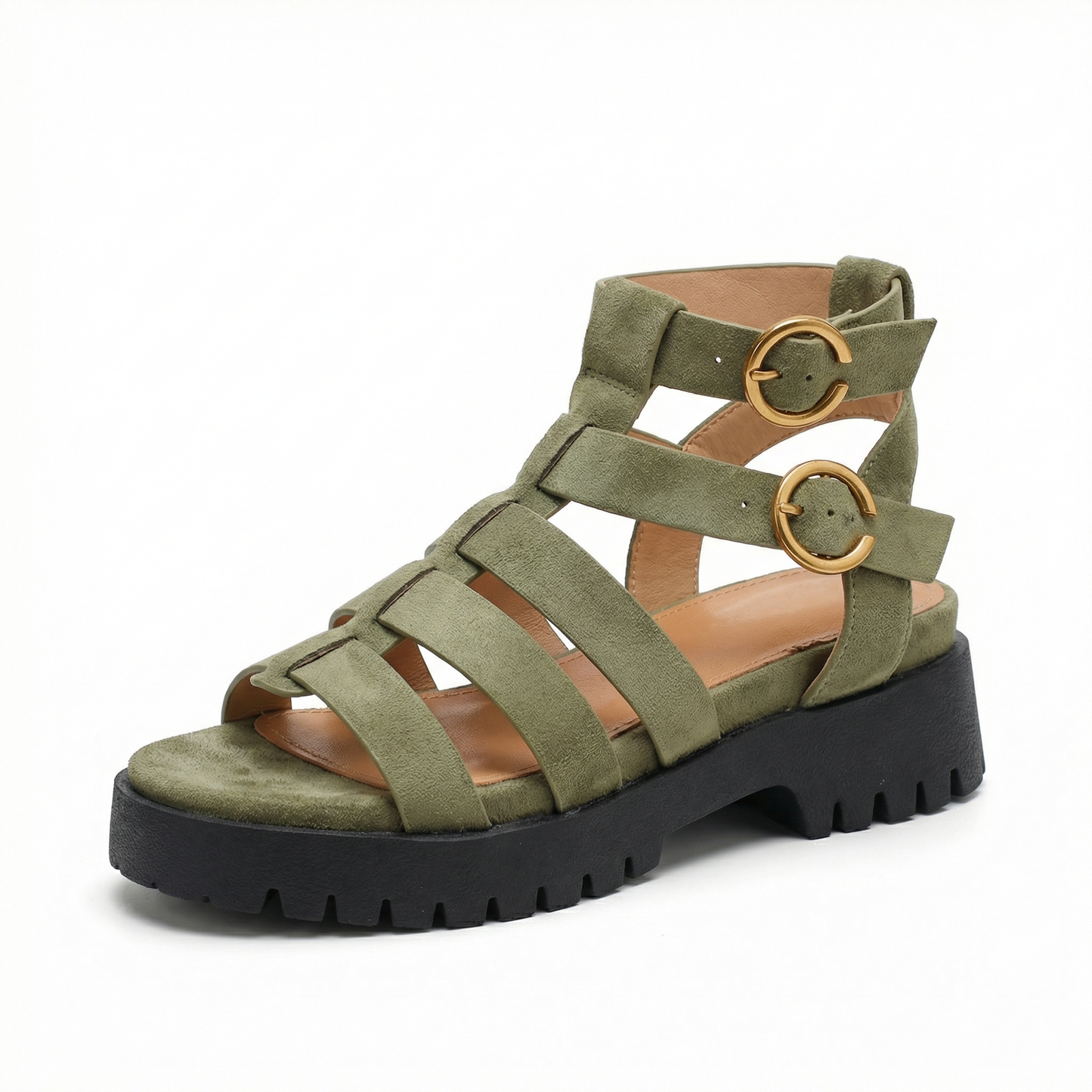 Nexsus Plus Women’s Chunky Slip-On Buckle Sandals (UK 3–8)