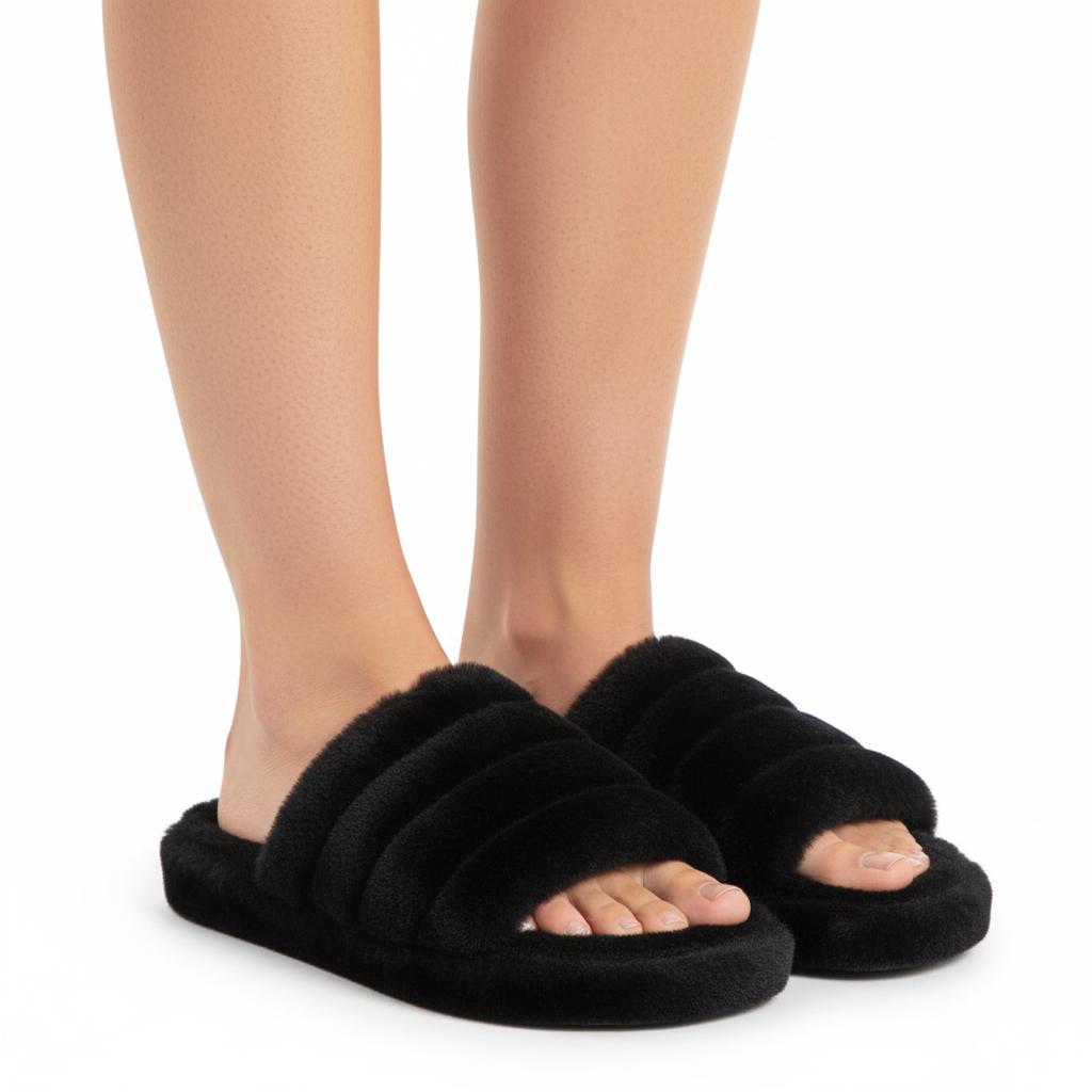 Nexsus Plus Women’s Indoor/Outdoor Faux Fur Slippers