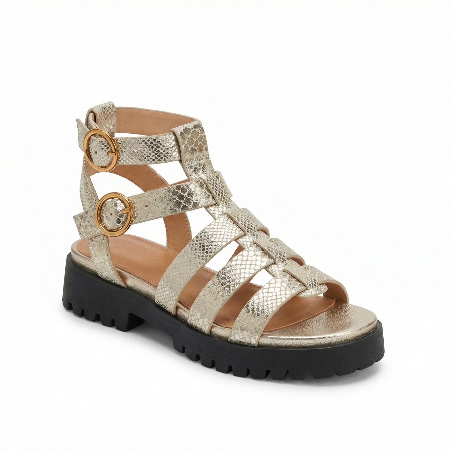 Nexsus Plus Women’s Chunky Slip-On Buckle Sandals (UK 3–8)