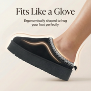 Nexsus Plus Women’s Faux Suede Fur-Lined Platform Slippers – High Sole Slip-On Winter Shoes UK 3–8