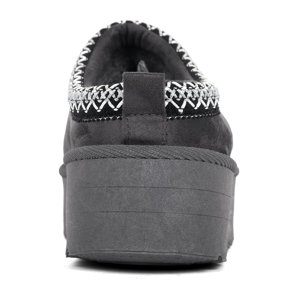 Nexsus Plus Women’s Faux Suede Fur-Lined Platform Slippers – High Sole Slip-On Winter Shoes UK 3–8