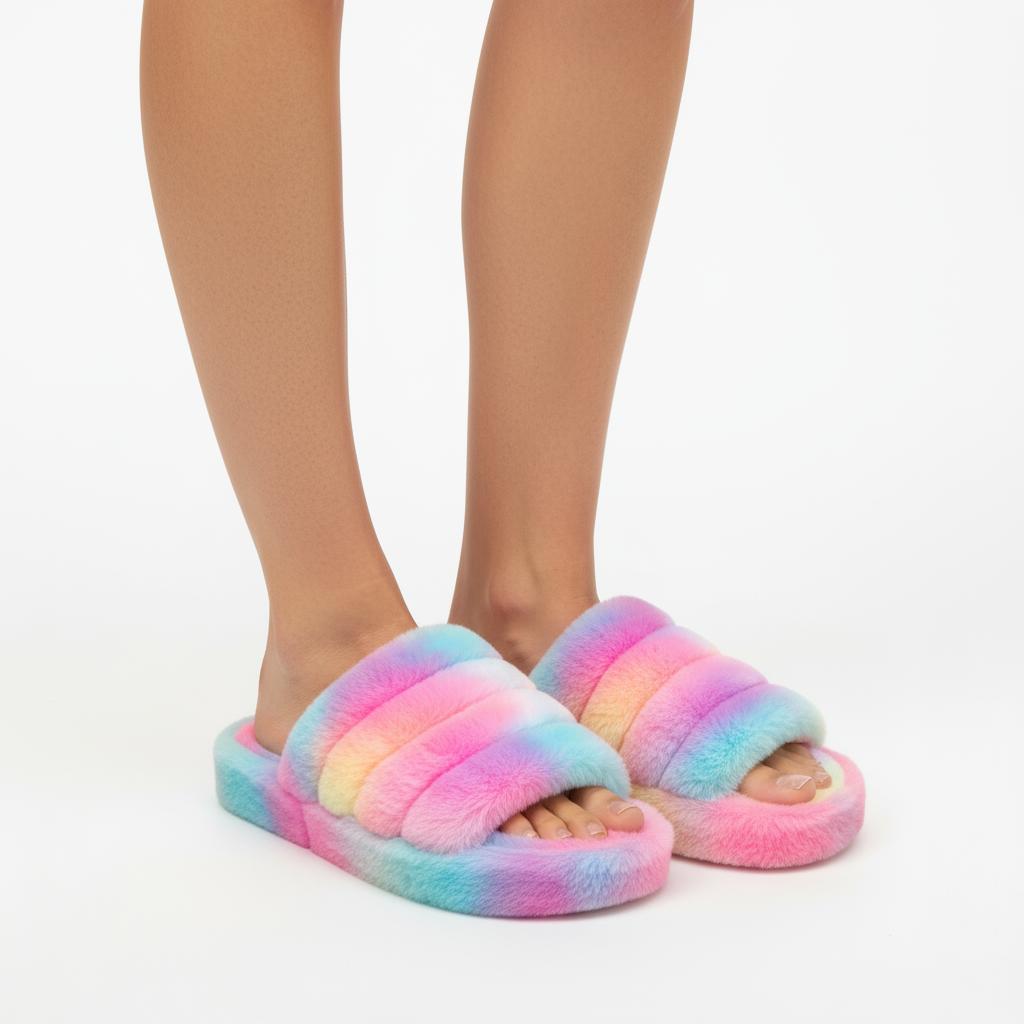 Nexsus Plus Women’s Indoor/Outdoor Faux Fur Slippers