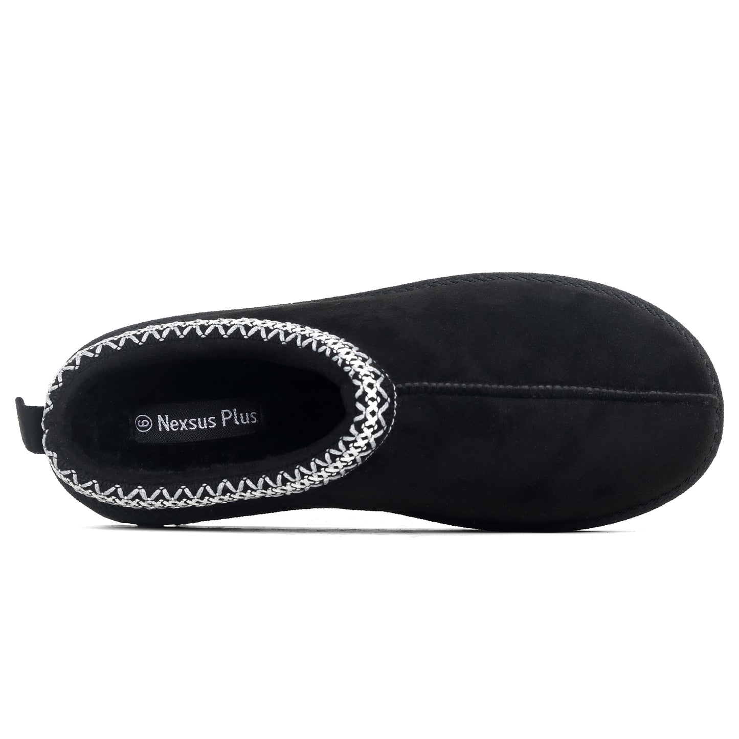 Nexsus Plus Ladies Women Black High Sole Faux Suede And Fur Lined Platform Warm And Cosy Indoor Outdoor Hard Sole Slipers Size UK 3-8
