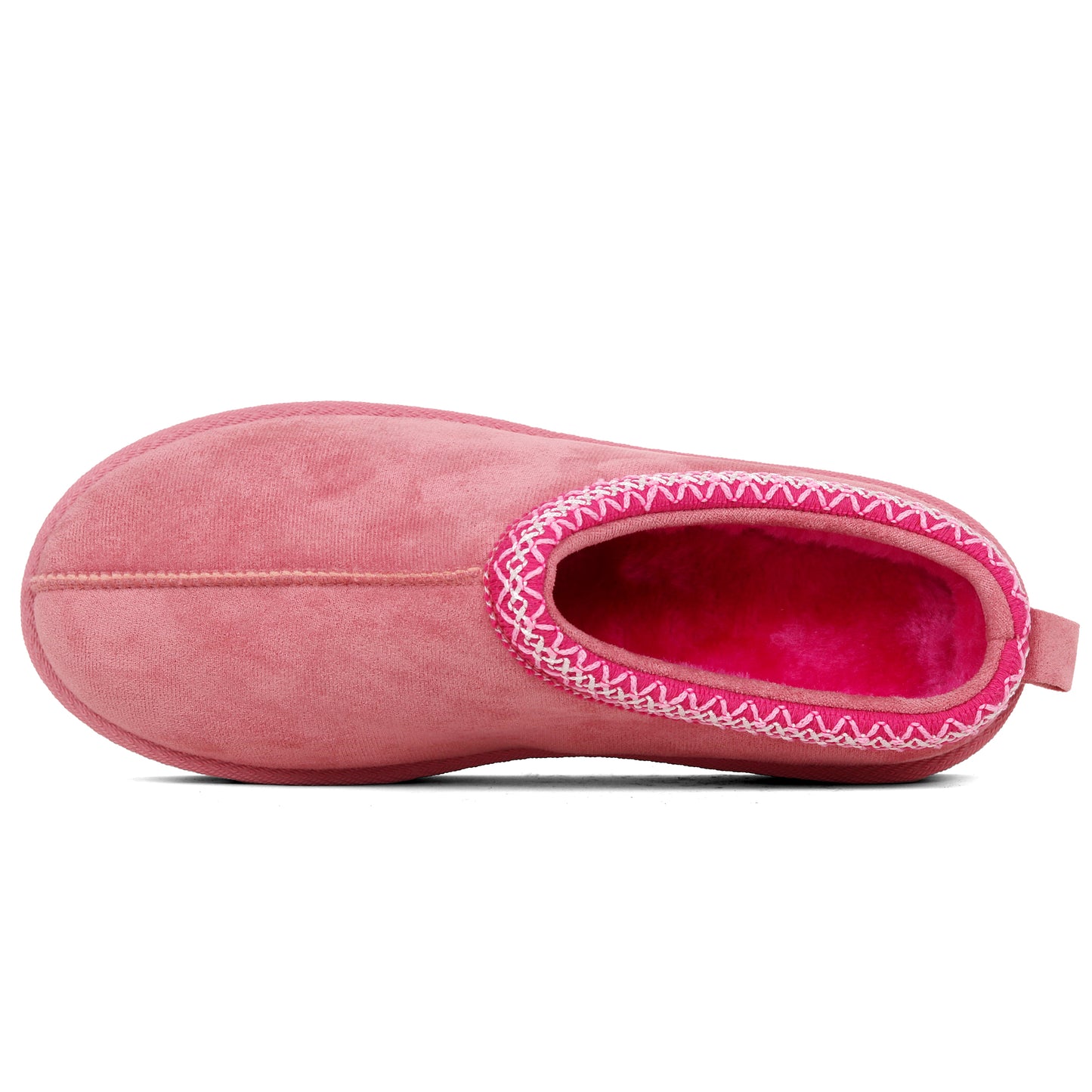 Nexsus Plus Ladies Women Pink High Sole Faux Suede And Fur Lined Platform Warm And Cosy Indoor Outdoor Hard Sole Slipers Size UK 3-8