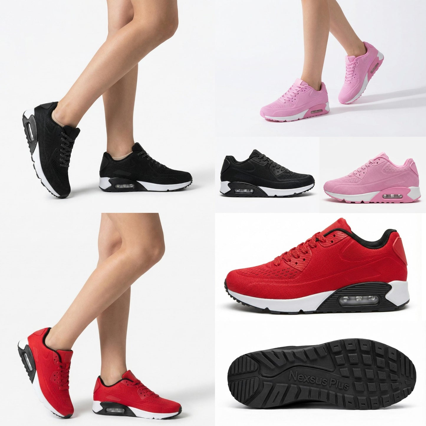 Nexsus Plus Lightweight Air Running Sneakers (UK 3–8)