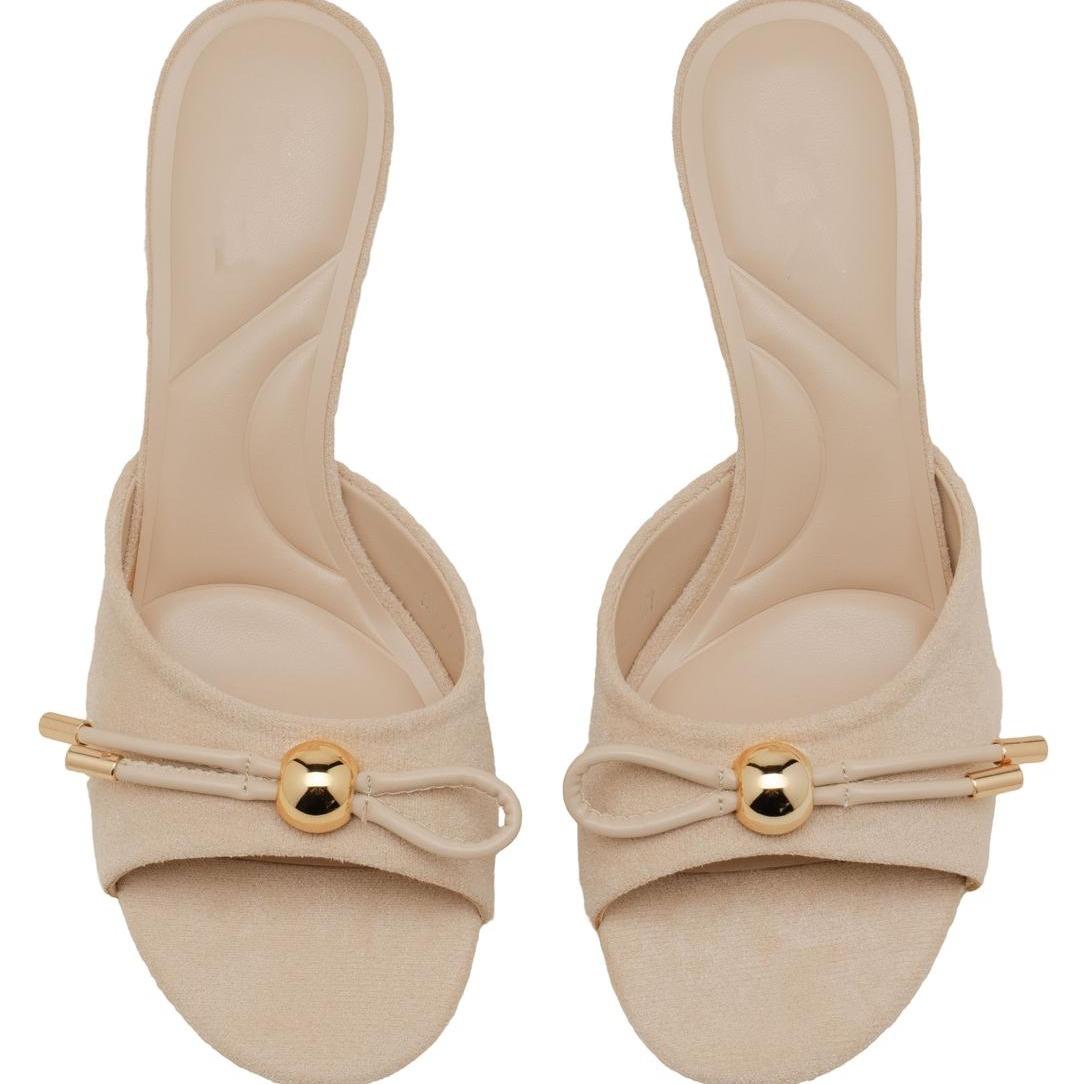 Nexsus Plus Bow Accent Kitten Heel Mules (UK 3–8)