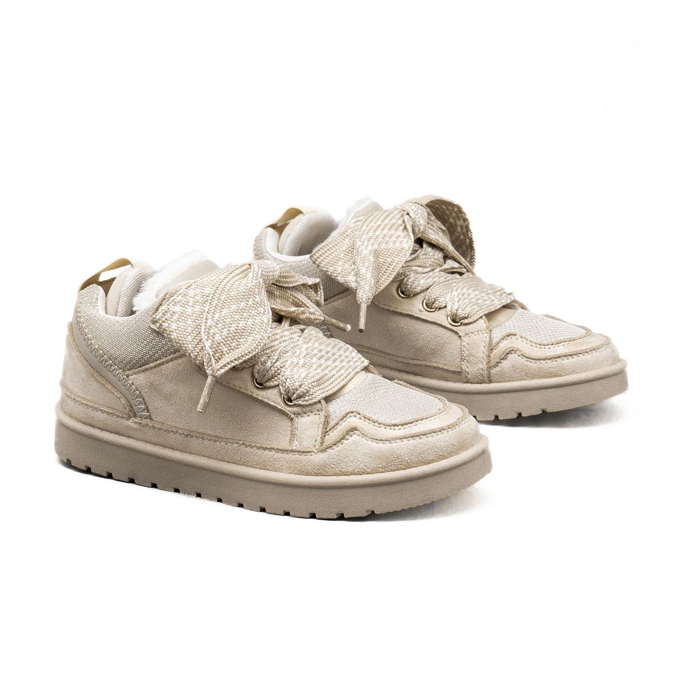 Nexsus Plus Faux Suede Fur-Lined Lace-Up Winter Boots (UK 3–8)