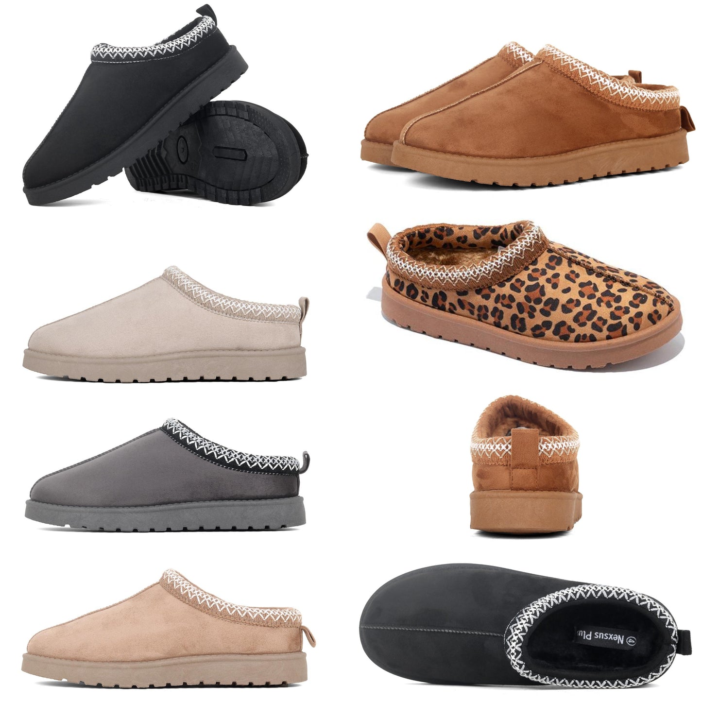 Nexsus Plus Women’s Faux Suede Winter Mule Slippers