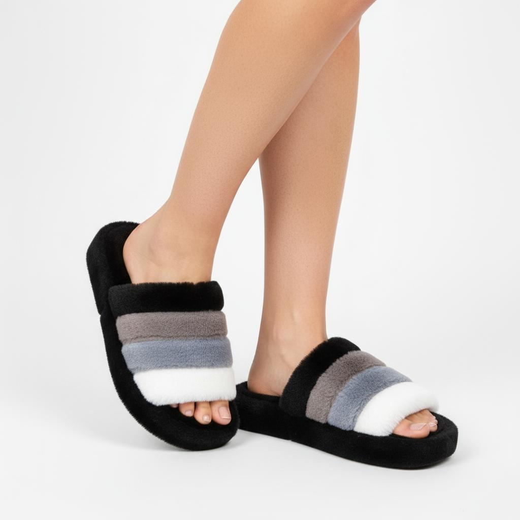 Nexsus Plus Women’s Indoor/Outdoor Faux Fur Slippers