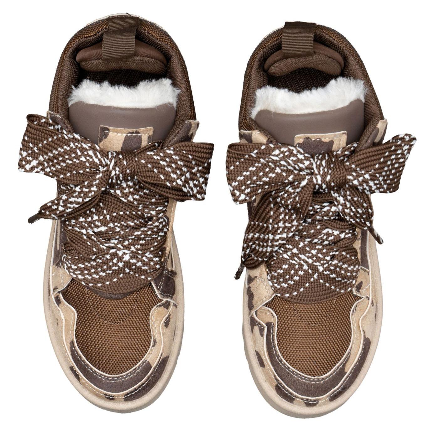 Nexsus Plus Faux Suede Fur-Lined Lace-Up Winter Boots (UK 3–8)