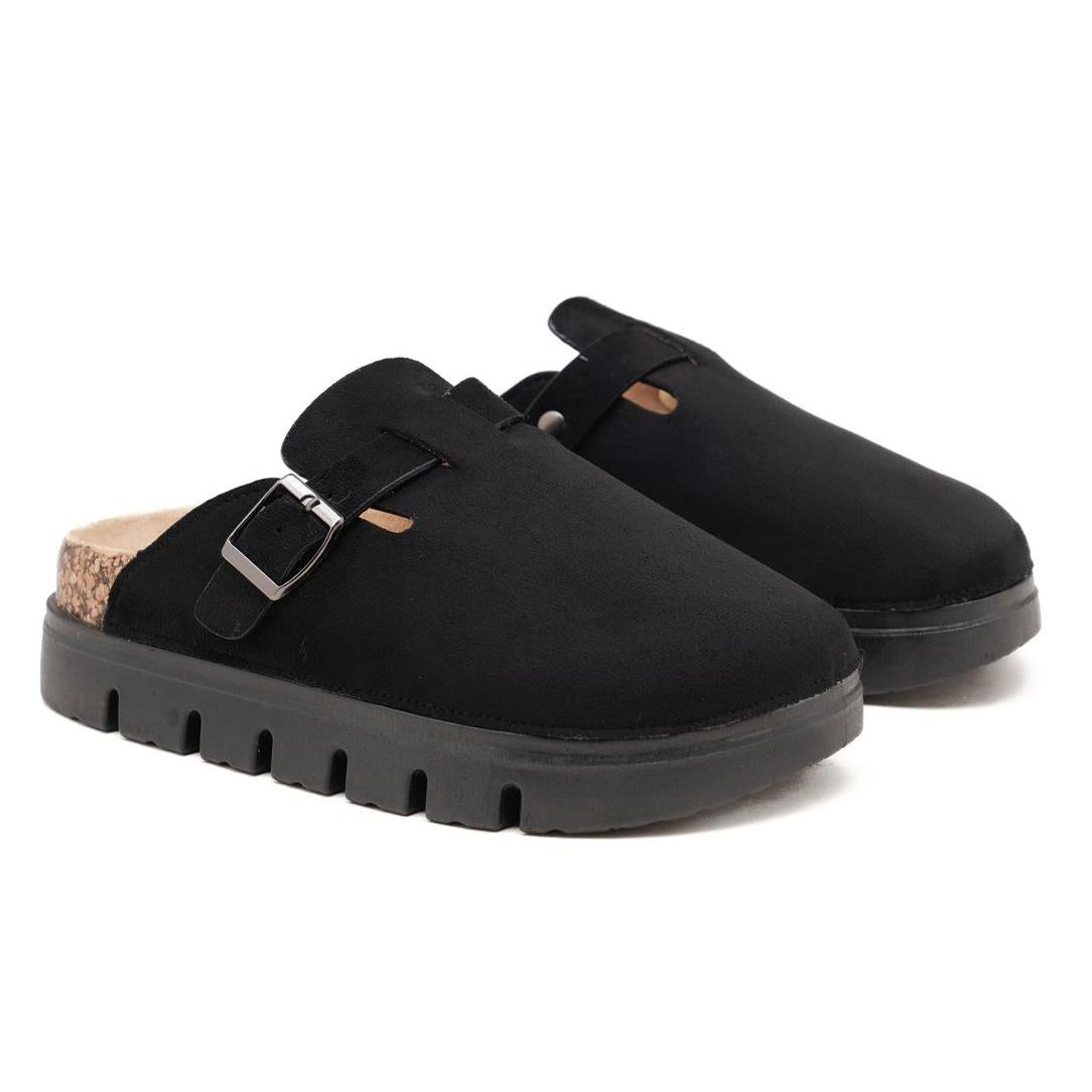 Nexsus Plus Soft Suede Slip-On Clog Slippers (UK 3–8)