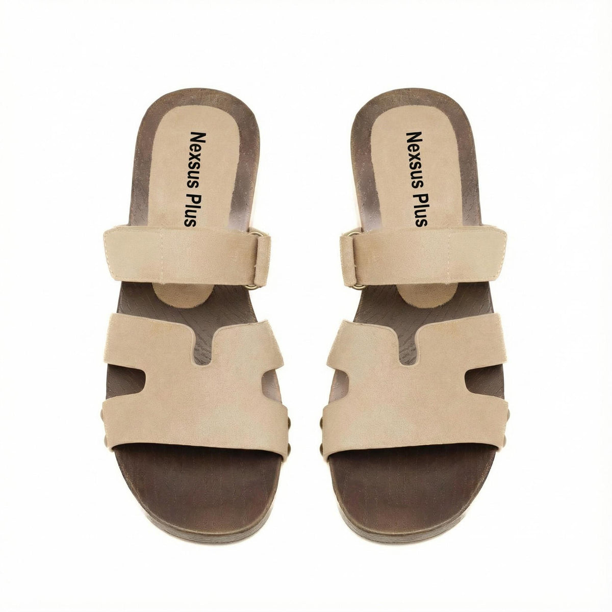 Nexsus Plus Suede Strap Block Heel Sandals - UK 3-8