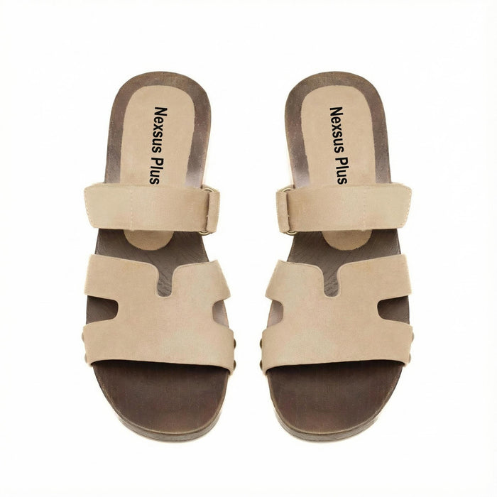 Nexsus Plus Suede Strap Block Heel Sandals - UK 3-8