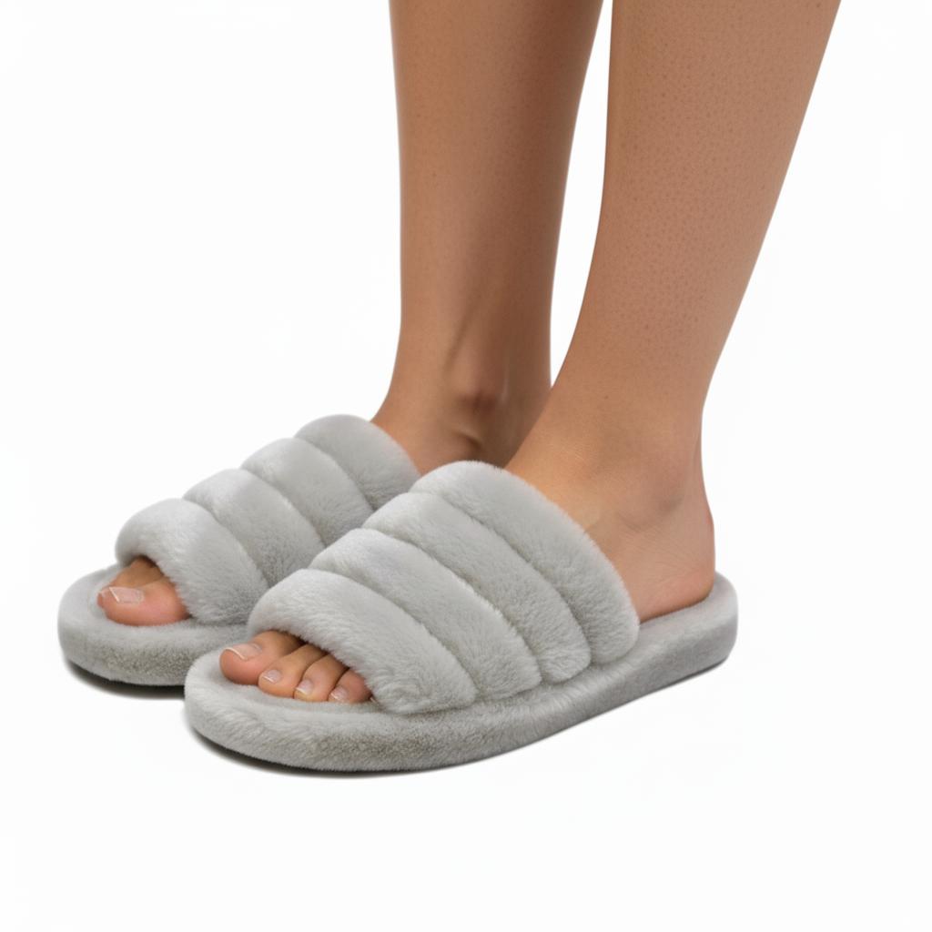 Nexsus Plus Women’s Indoor/Outdoor Faux Fur Slippers