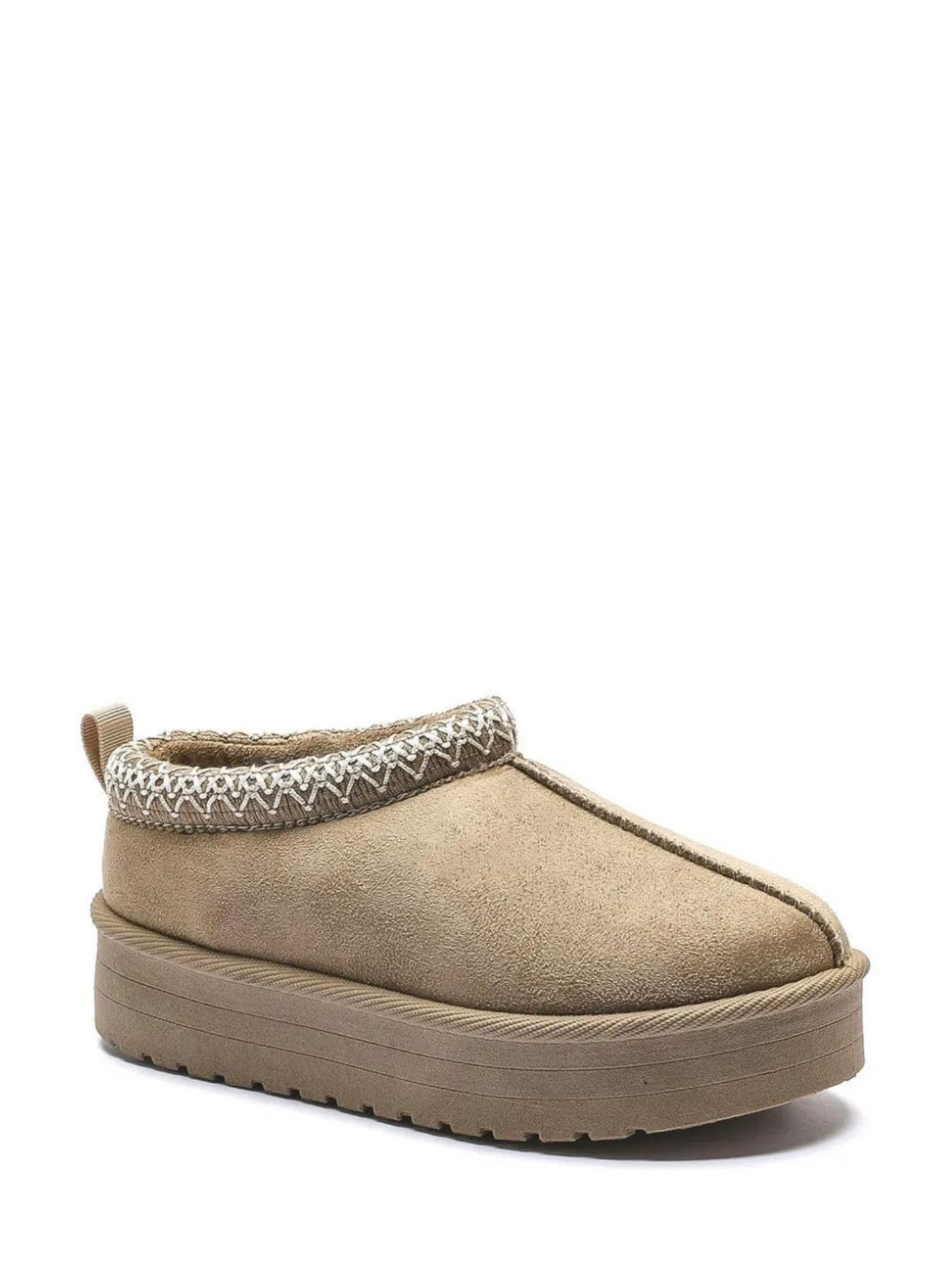 Nexsus Plus Kids Unisex faux-suede fur-lined high soul slippers size uk