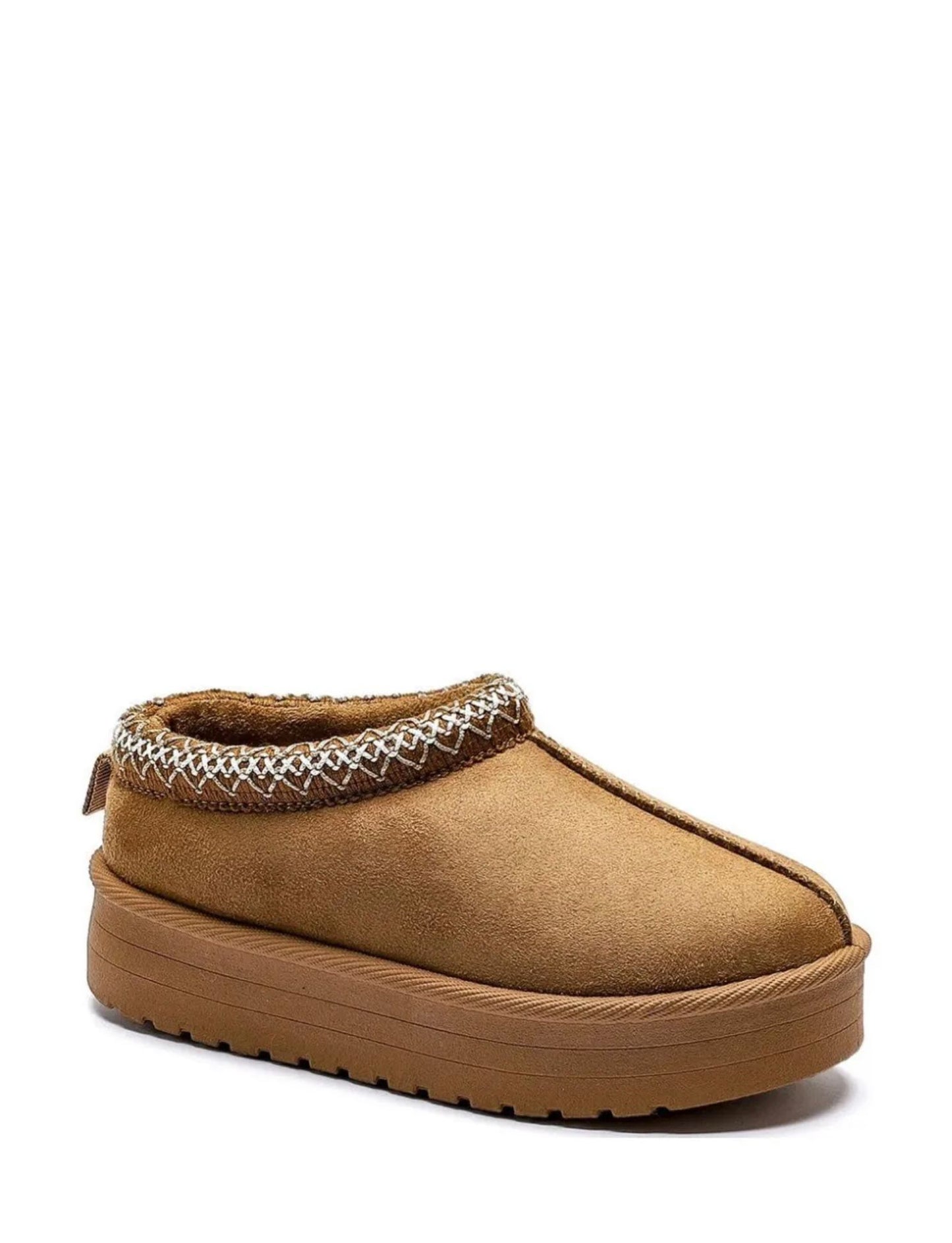 Nexsus Plus Kids Unisex faux-suede fur-lined high soul slippers size uk