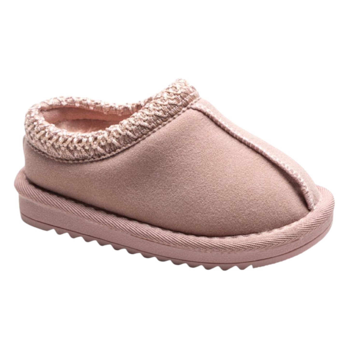 Nexsus Plus Kids Unisex faux-suede fur-lined medium soul slippers size uk