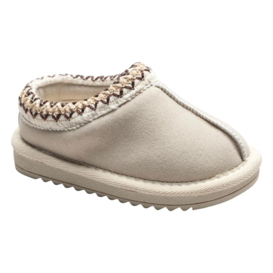 Nexsus Plus Kids Unisex faux-suede fur-lined medium soul slippers size uk