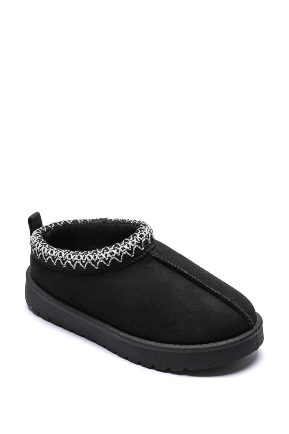 Nexsus Plus Kids Unisex faux-suede fur-lined LOW soul slippers size uk