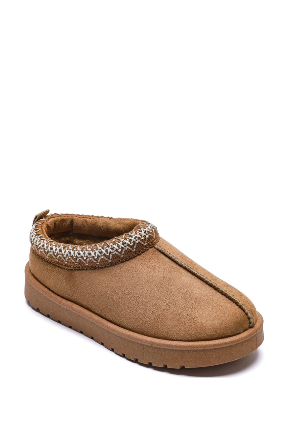 Nexsus Plus Kids Unisex faux-suede fur-lined LOW soul slippers size uk