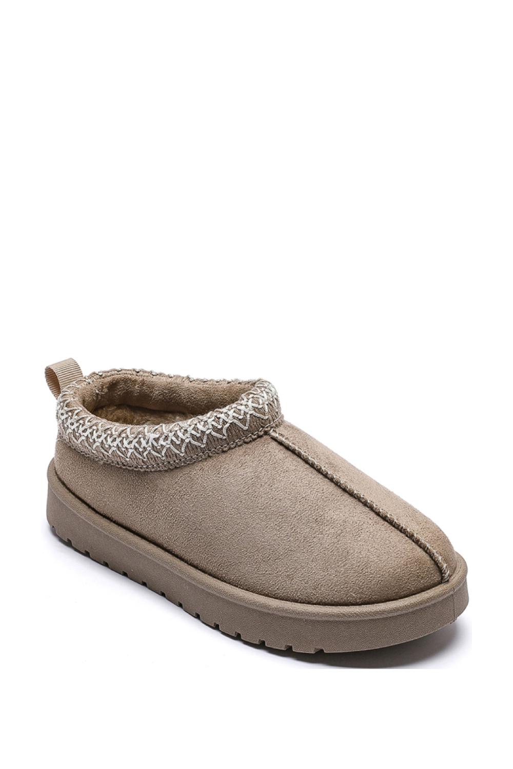 Nexsus Plus Kids Unisex faux-suede fur-lined LOW soul slippers size uk