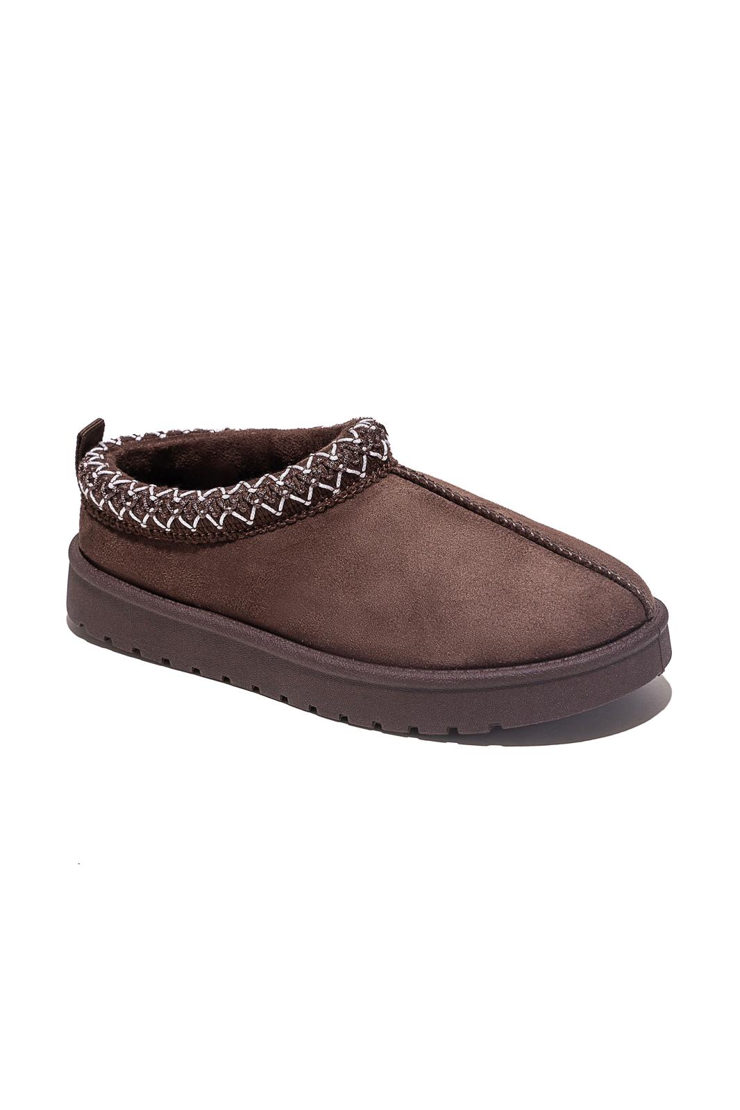 Nexsus Plus Kids Unisex faux-suede fur-lined LOW soul slippers size uk