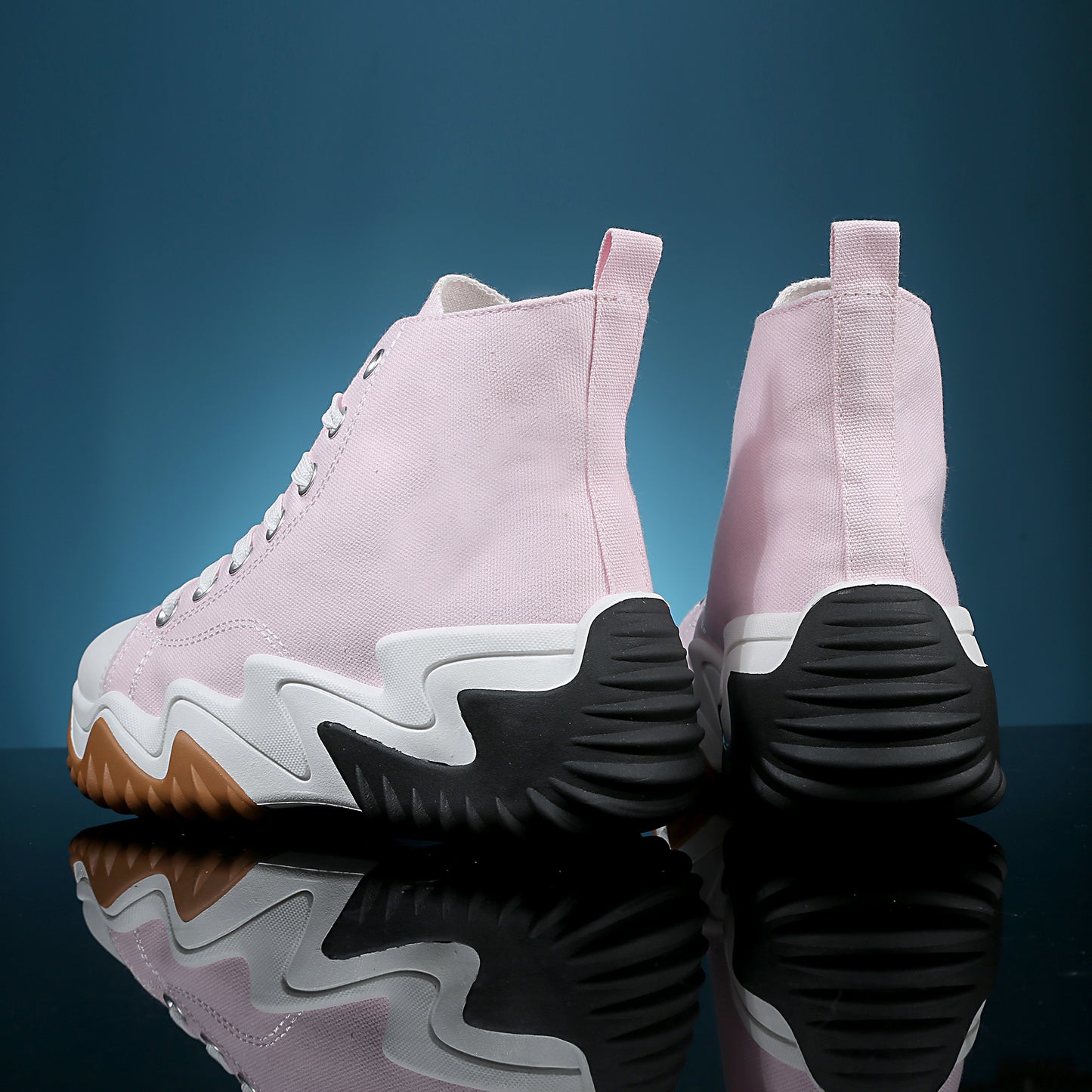 Nexsus Plus Ladies Pink High Top Chunky Sole Trainers Size UK 3-8
