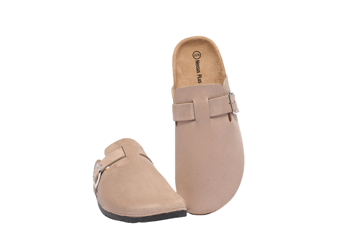 Nexsus Plus Ladies Khaki Women Flatform Faux Suede Mule Slippers