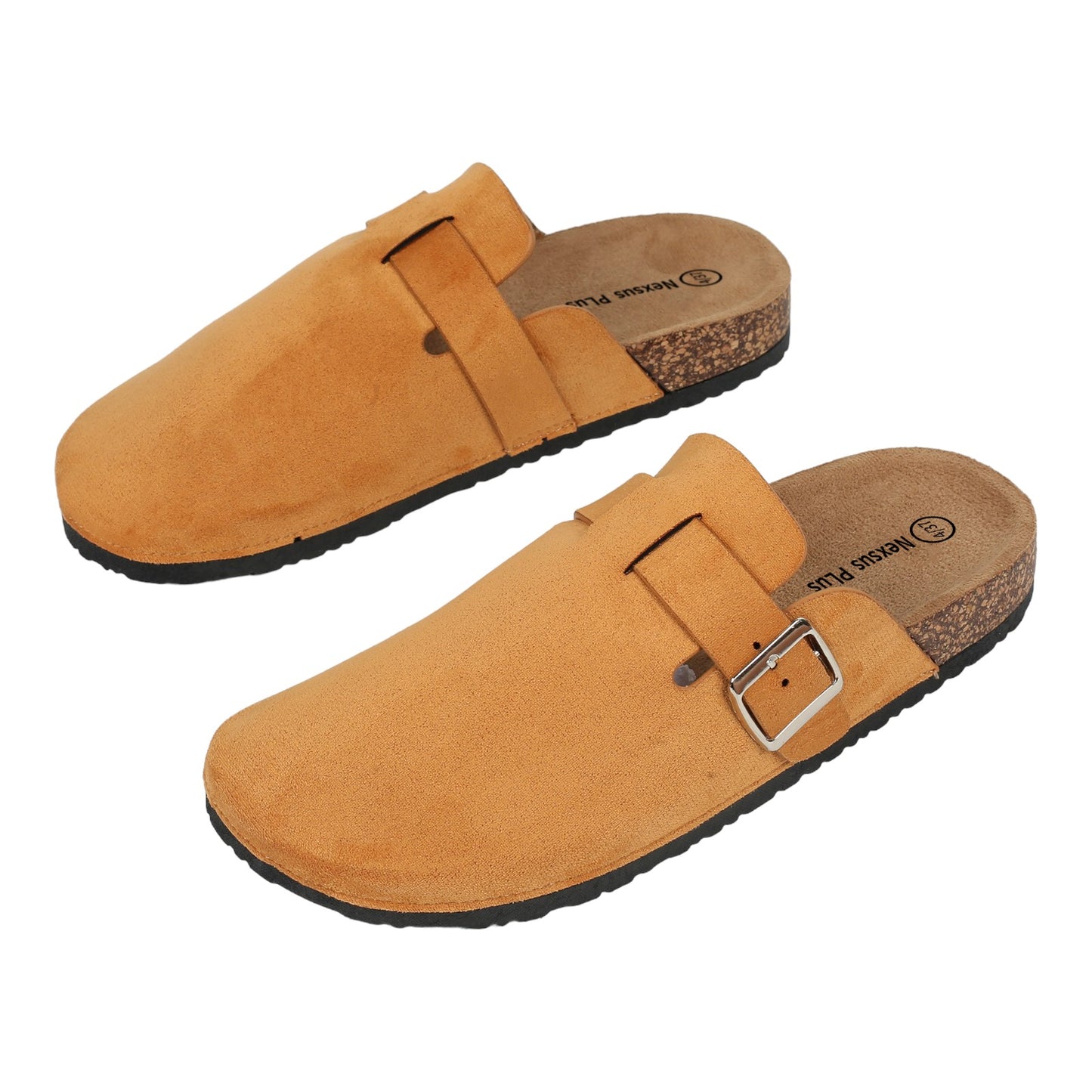 Nexsus Plus Ladies Camel Women Flatform Faux Suede Mule Slippers
