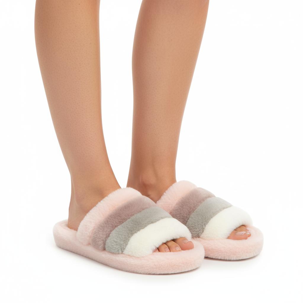 Nexsus Plus Women’s Indoor/Outdoor Faux Fur Slippers