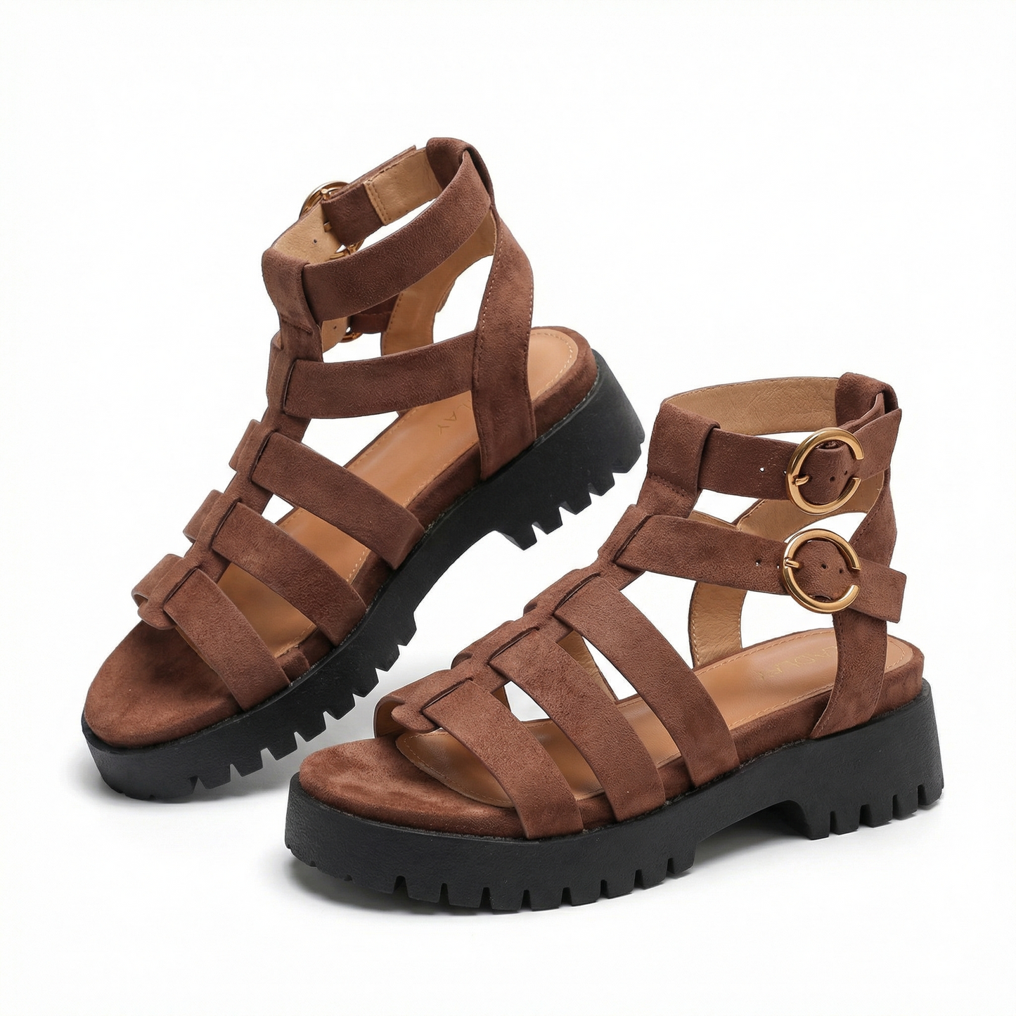 Nexsus Plus Women’s Chunky Slip-On Buckle Sandals (UK 3–8)