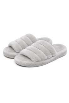 Nexsus Plus Indoor/Outdoor Faux Fur Slippers - UK 3-8