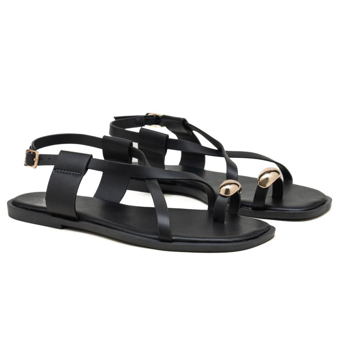 Nexsus Plus Adjustable Toe-Ring Flat Sandals (UK 3–8)