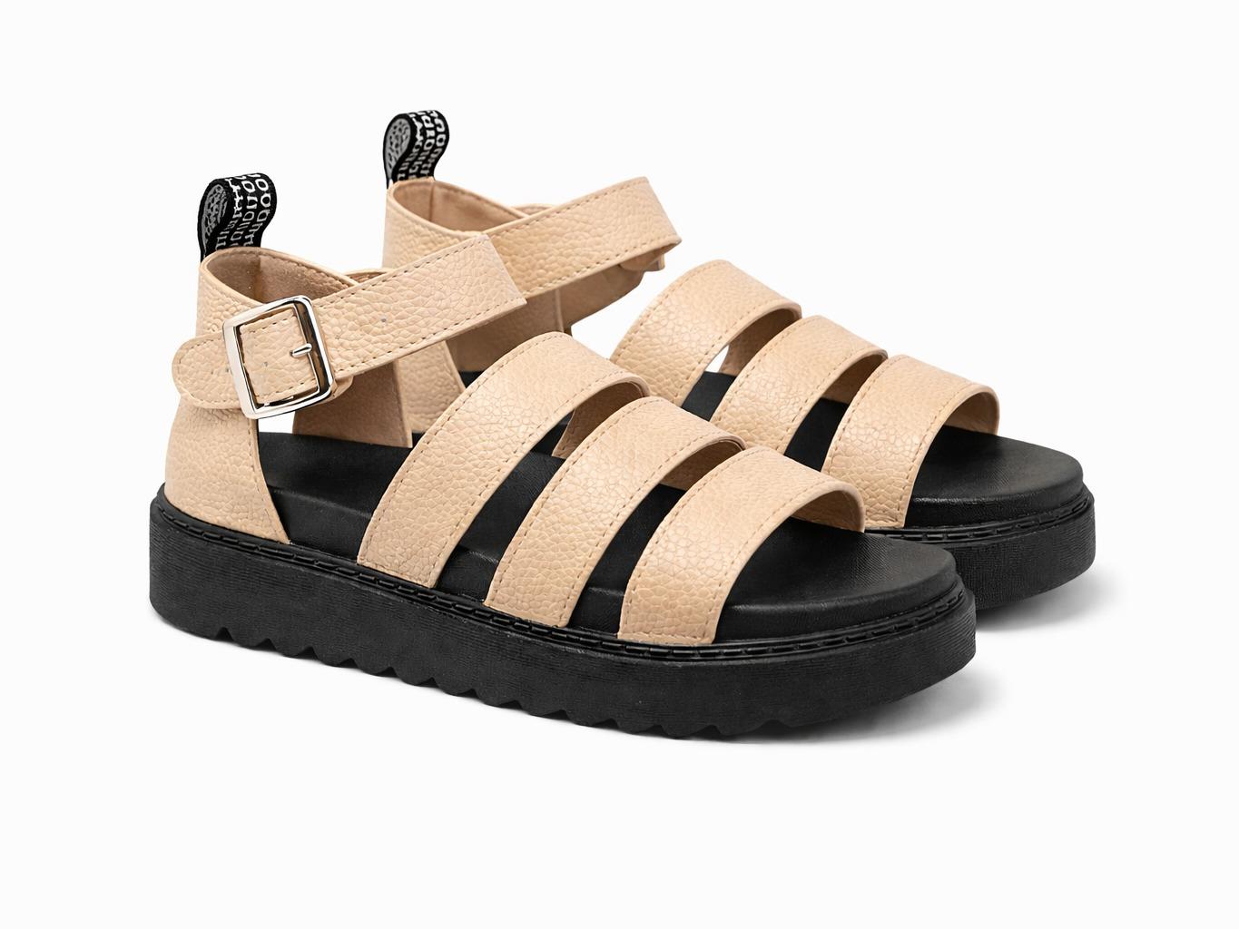 Nexsus Plus Women’s Chunky Slip-On Buckle Sandals (UK 3–8)