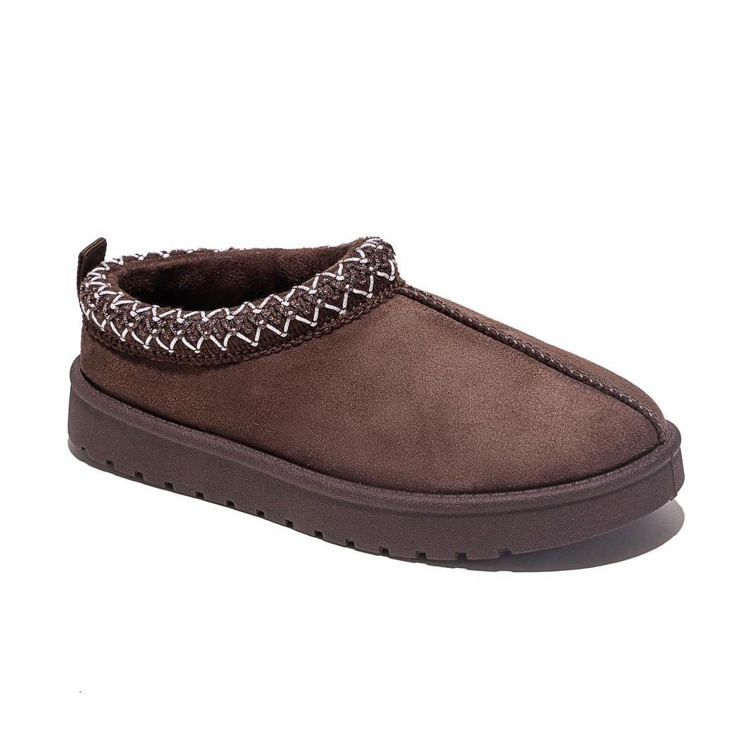 Nexsus Plus Kids Faux Suede Fur-Lined Slipper Boots (UK 7–2.5)