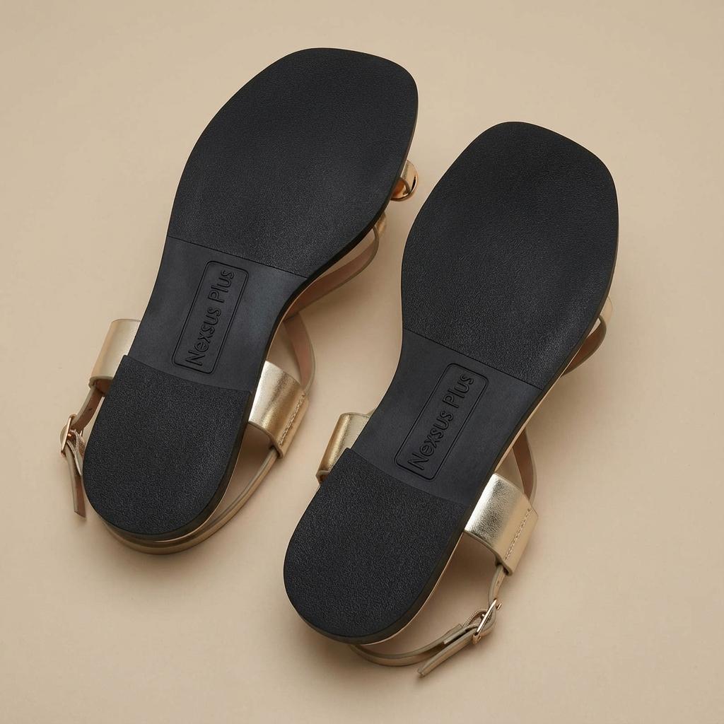 Nexsus Plus Adjustable Toe-Ring Flat Sandals (UK 3–8)