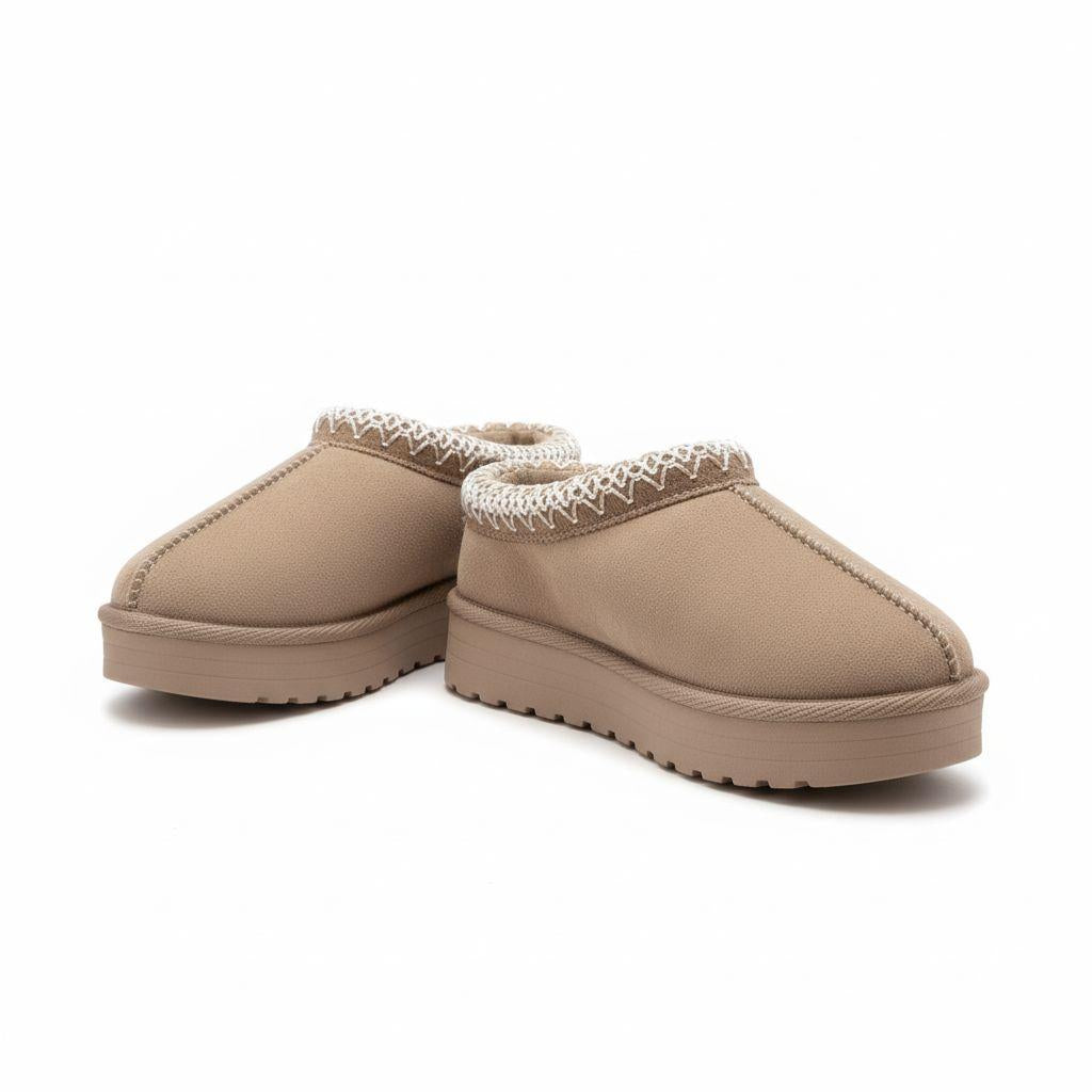 Nexsus Plus Kids Faux Suede Fur-Lined Slipper Boots - UK 7-2.5