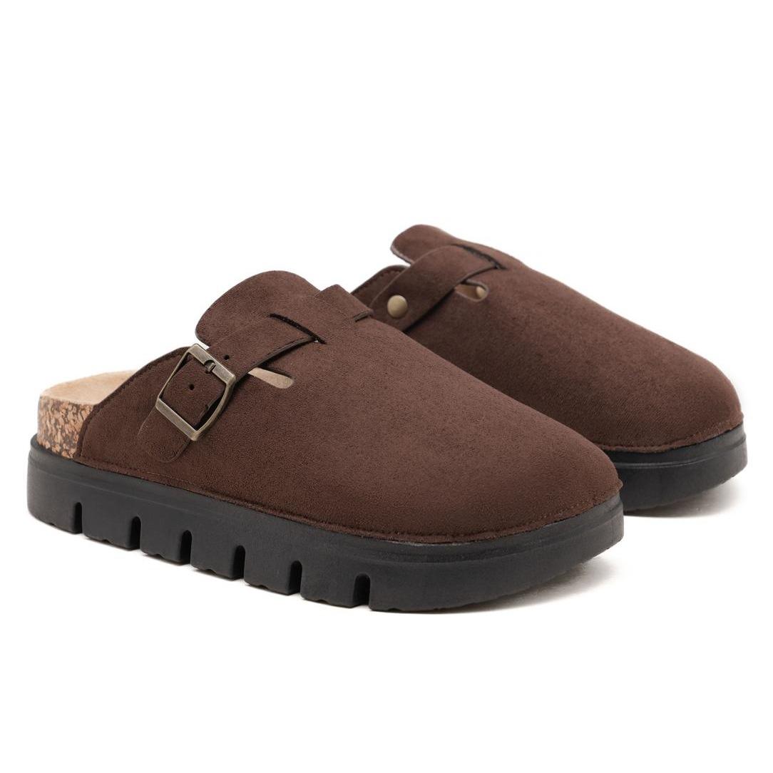 Nexsus Plus Soft Suede Slip-On Clog Slippers (UK 3–8)