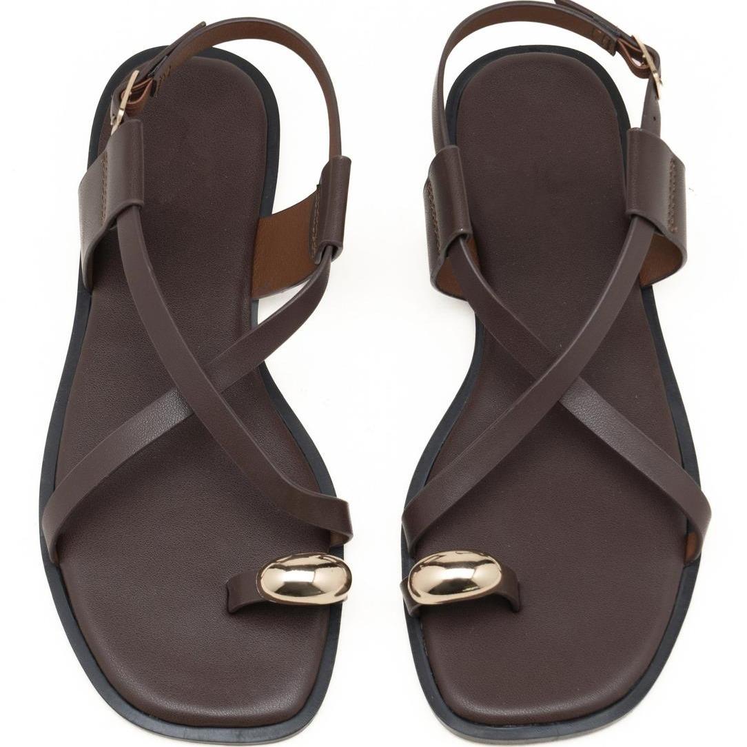 Nexsus Plus Adjustable Toe-Ring Flat Sandals (UK 3–8)