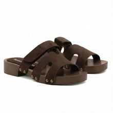 Nexsus Plus Suede Strap Block Heel Sandals - UK 3-8