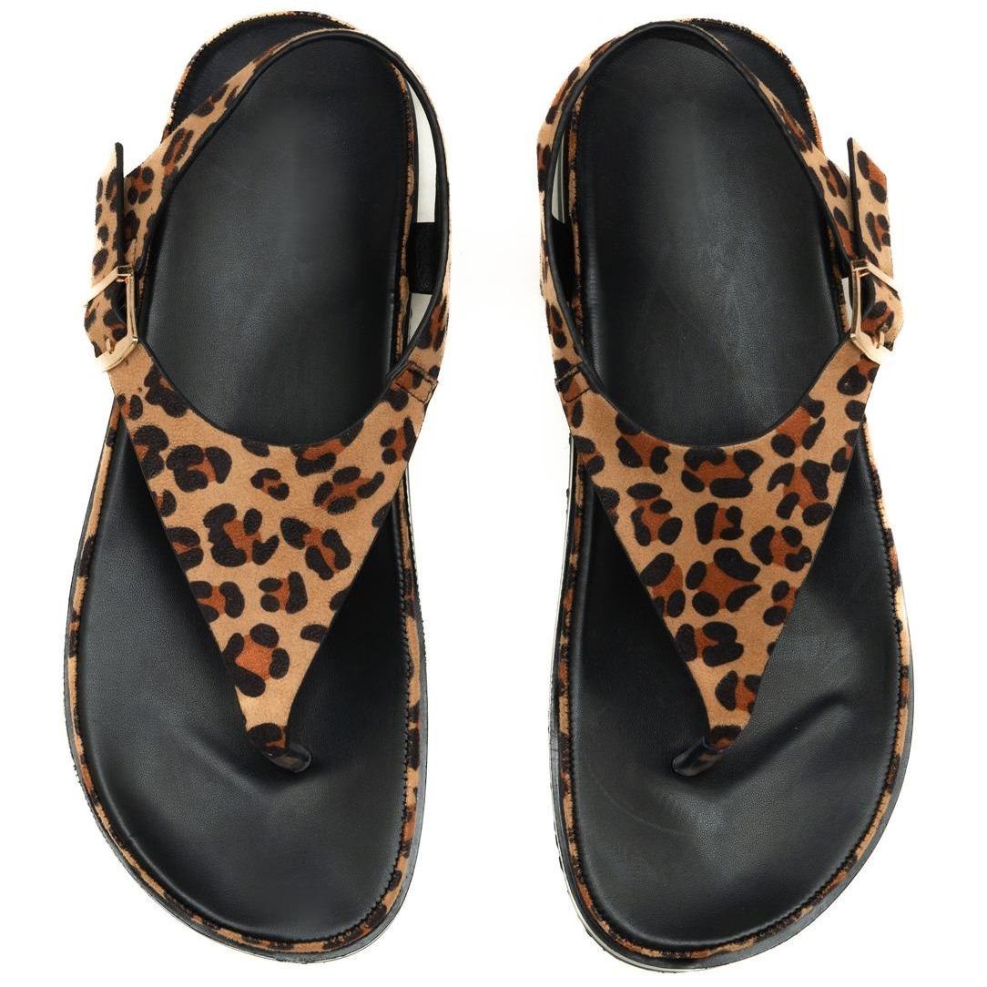 Nexsus Plus Leopard Print Slingback Sandals (UK 3–8)